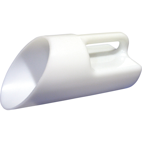 Techstar Plastics Inc SCOOP 230.0001 WHITE Pelle &agrave; main en poly&eacute;thyl&egrave;ne pour sel et sable