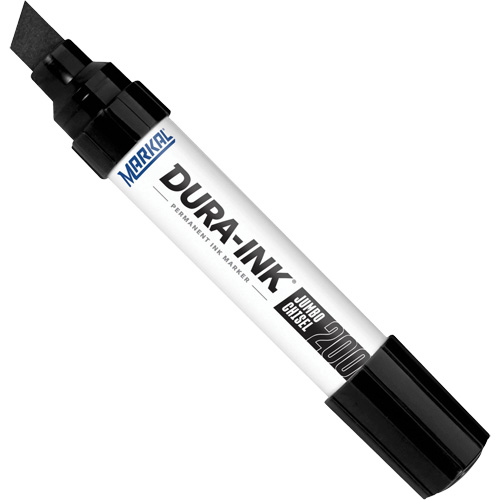 Markal 096917 Dura-Ink&reg; - #200 Marker, Black, Chisel Tip