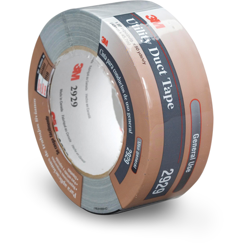 3M 2929-48X50 2929 Multi-Purpose Duct Tape, 6 mils, Silver, 48 mm (2") x 45.7 m (150')