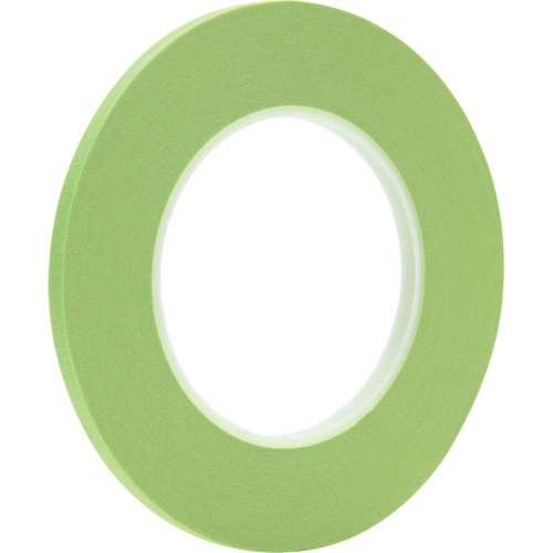 3M 26344 Scotch&reg; 233 Masking Tape, 6 mm (1/4") x 55 m (180'), Green