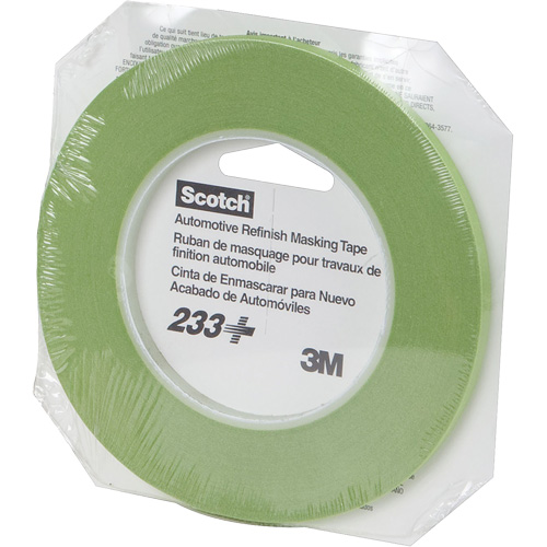 3M 26344 Scotch&reg; 233 Masking Tape, 6 mm (1/4") x 55 m (180'), Green