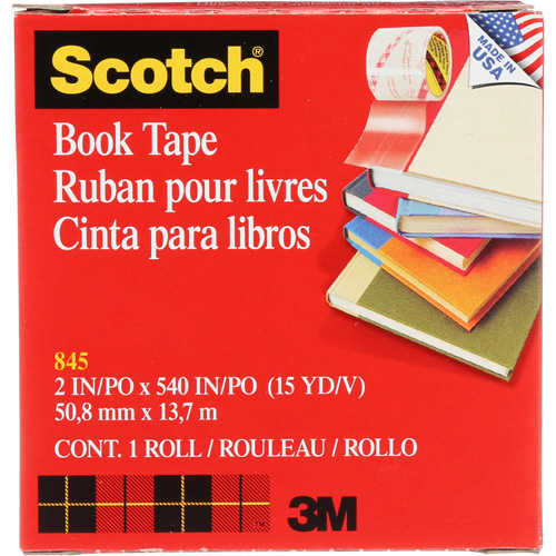 3M 845-200 Ruban pour la r&eacute;paration de livres Scotch