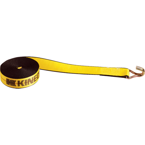 Kinedyne 223060 Winch Straps, Wire Hook, 2" W x 30' L, 1670 lbs. (751 kg) Working Load Limit