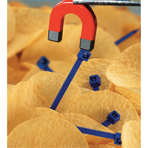 Hellermann Tyton Canada 111-00831 Metal Detectable Cable Ties, 15-2/5" L, 50 lbs. Tensile Strength