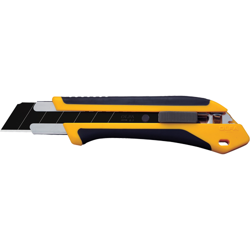 Olfa 1104189 Knife, 25 mm, Carbon Steel, Heavy-Duty, Fibreglass Handle