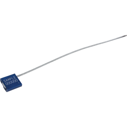 Universeal F325M-2-12-BLUE Scell&eacute;s haute s&eacute;curit&eacute; FlexiGrip, 12", M&eacute;tal, Scell&eacute; &agrave; c&acirc;ble