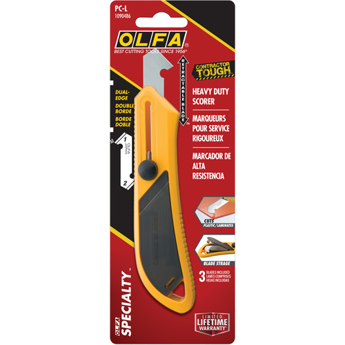 Olfa 1090486 Couteau pour plastique et stratifi&eacute; PC-L, Acier