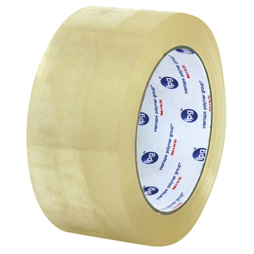 IPG FZ003 Box Sealing Tape, Hot Melt Adhesive, 1.5 mils, 48 mm x 132 m
