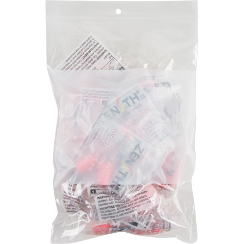 KLETON PF941 White Block Poly Bags, Reclosable, 9" x 6", 2 mils