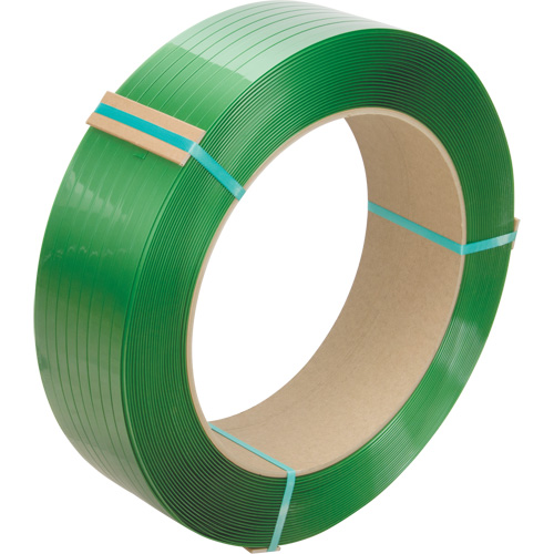 KLETON PG561 Feuillard, Polyester, 5/8" la x 3500' lo, Vert, Calibre Manuel