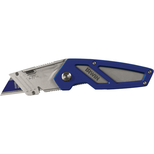 Irwin 1858318 FK 100 Folding Utility Knife, 22 mm Blade, Metal Handle