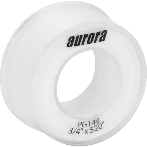 Aurora Tools PG149 Teflon&reg; Sealing Tape, 520" L x 3/4" W, White