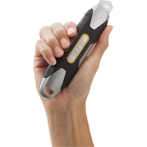 Olfa 1135529 Knife with Ratchet Lock, 18 mm, Carbon Steel, Heavy-Duty, Aluminum Handle
