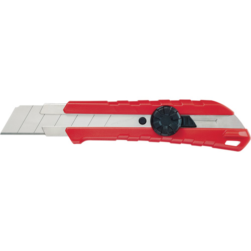 Milwaukee 48-22-1965 Snap-Off Knife, 25 mm, Carbide, Rubber/Polypropylene Handle