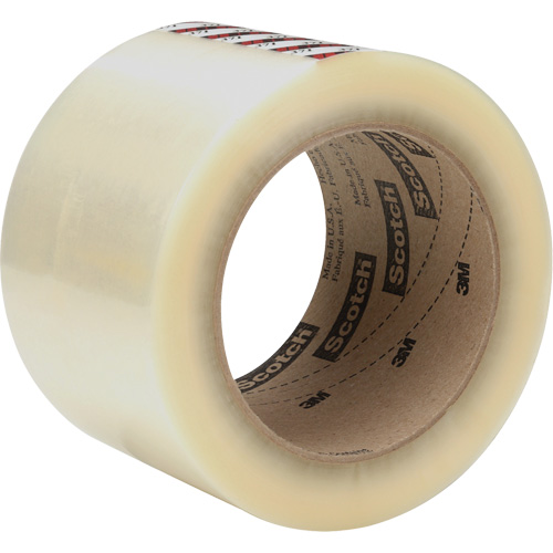 3M 7100244501 Scotch&reg; Box Sealing Tape 371, Rubber Adhesive, 1.2 mils, 72 mm (2-4/5") x 100 m (328')