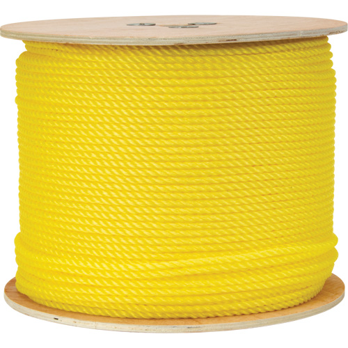 KLETON PG715 Corde jaune tress&eacute;e 1/4", Polypropyl&egrave;ne, 1300'