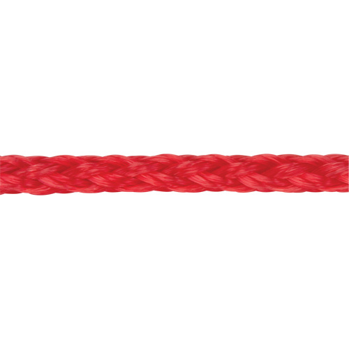 KLETON PG774 Braided Red Rope, Polypropylene, 500'