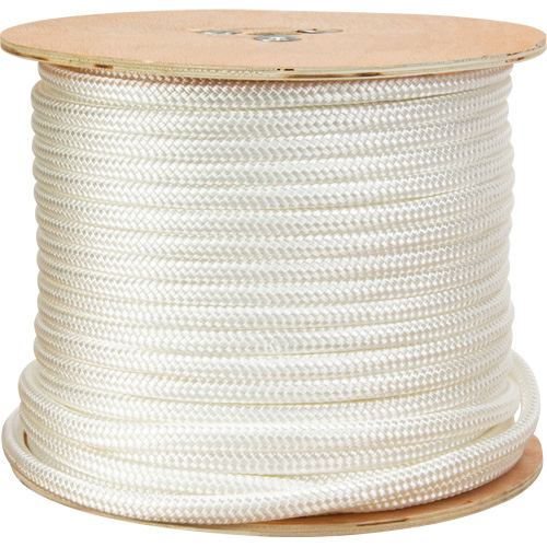 KLETON PG775 Braided White Rope, Nylon, 250'