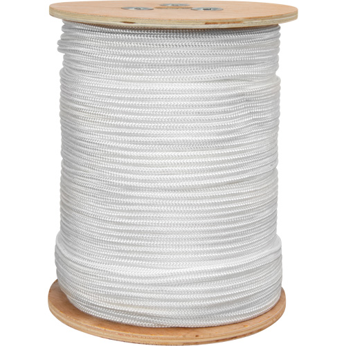 KLETON PG776 Braided White Rope, Nylon, 250'