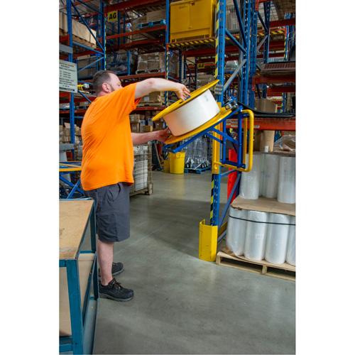 KLETON PG777 Strapping Dispenser, Polyester/Steel/Polypropylene Straps, 16"/8" Core Dia., 3"/8"/6" Roll Width