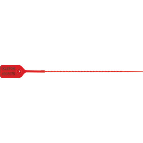 KLETON PG785 Standard-Duty Security Seal, 9", Plastic, Pull-Through