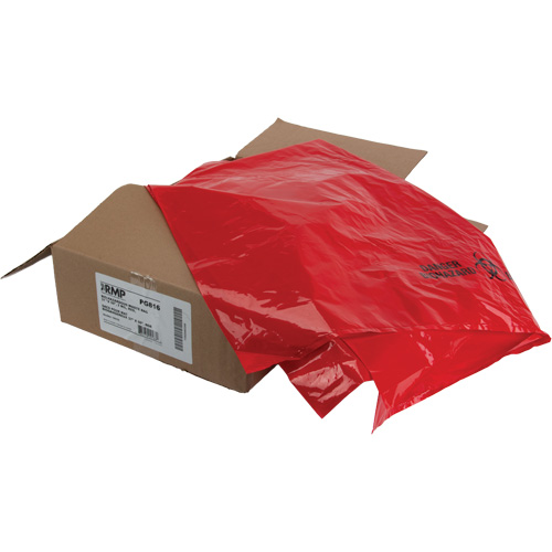 RMP Maintenance Products PG816 Waste Bags, Bio-Hazard, 50" L x 37" W, 2 mils