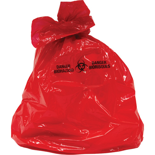 RMP Maintenance Products PG816 Waste Bags, Bio-Hazard, 50" L x 37" W, 2 mils