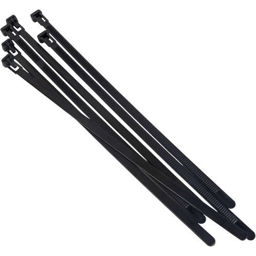 Outils Aurora PG825 Attache-c&acirc;ble r&eacute;utilisable, Longueur 8", R&eacute;sistance &agrave; la traction 50 lb, Noir