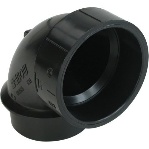 Bow Plumbing 600718 90° Street Elbow Fitting, Spigot x Hub, Plastic, 1-1/4"