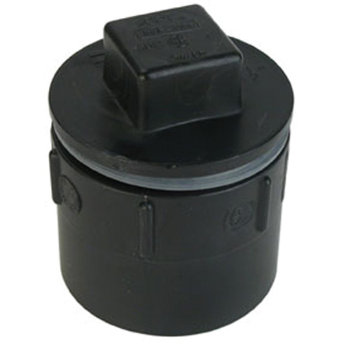 Bow Plumbing 602904 Female Adapter with Plug and Gasket, Hub x Plug, 1-1/2" Dia., Plastic