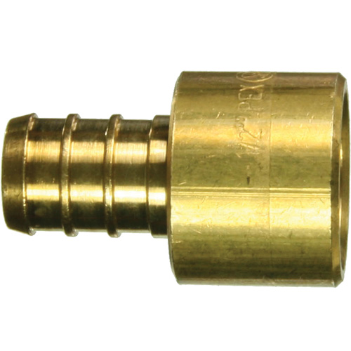 Bow Plumbing 524140 Adaptateur sans plomb bras&eacute;, Cannel&eacute; x femelle, 1/2" dia., Laiton