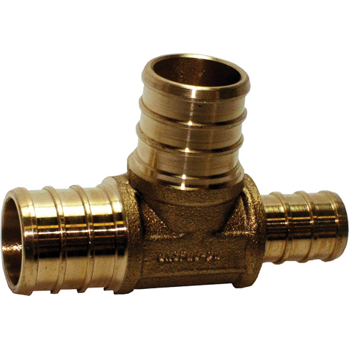 Bow Plumbing 524488 Lead-Free Tee Pipe Fitting, Brass, 3/4" x 3/4" x 1/2"