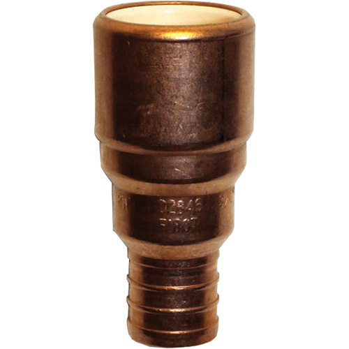 Bow Plumbing 522441 Pipe Adapter, Hub x Pex Barb, 1/2" Dia., Copper/CPVC