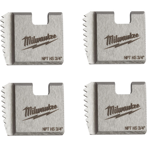 Milwaukee 48-36-1108 Matrices de tuyauterie portables NPT, Pour tuyau de 3/4", Acier rapide