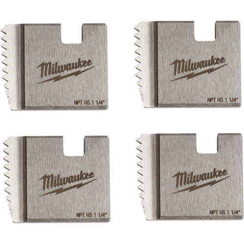 Milwaukee 48-36-1110 Matrices de tuyauterie portables NPT, Pour tuyau de 1-1/4", Acier rapide