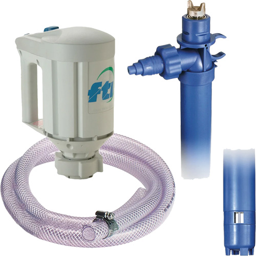 FTI Finish Thompson Inc. DPFM023 PFM-40 Drum Pump Kit with M3V Motor, Polypropylene/PVDF/Stainless Steel