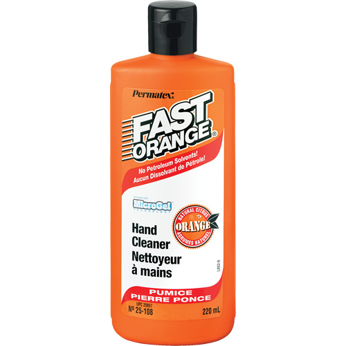 Fast Orange 25102 Nettoyant &agrave; mains, Pierre ponce, 220 ml, Bouteille, Orange