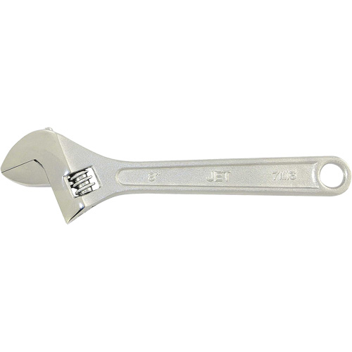 JET 711113 AW-8 AW-8 Adjustable Wrench, 8" L, 1" Max Width, Chrome