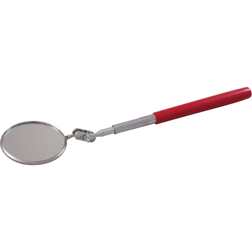 Gray Tools CF146 Inspection Mirror, Circular, 2-1/4" L x 2-1/4" W, Telescopic