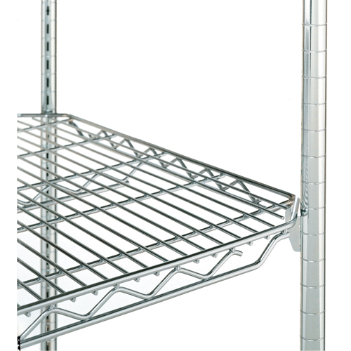 Metropolitan Wire RG807 Qwikslot Adjustable Shelving Unit, 4 Tiers, 24" W x 63" H x 24" D