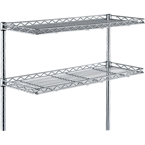 Metropolitan Wire 1236CSNBL Cantilever Shelves, 36" W x 36" D