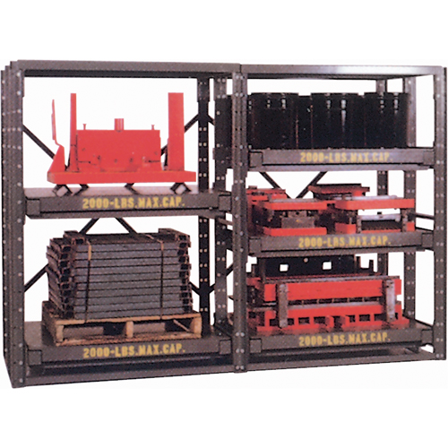 Spg Storage Product Group EZ483684 &eacute;tag&egrave;res E-Z Glide, Acier, &agrave; glissi&egrave;re, Capacit&eacute; 2000 lb, 48" la x 84,5" h x 36" p