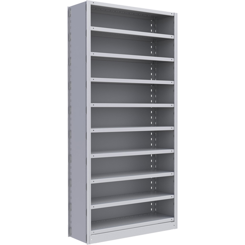 Metalware RK235 Interlok Shelving Unit, Steel, Boltless, Starter, 36" W x 76" H x 12" D