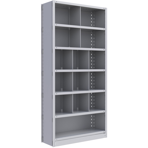 Metalware RK263 Interlok Shelving Unit, Steel, Boltless, Starter, 36" W x 76" H x 24" D
