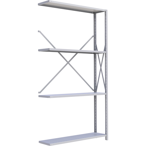 METALWARE Interlok Shelving Unit, Steel, Boltless, 450 lbs. Capacity