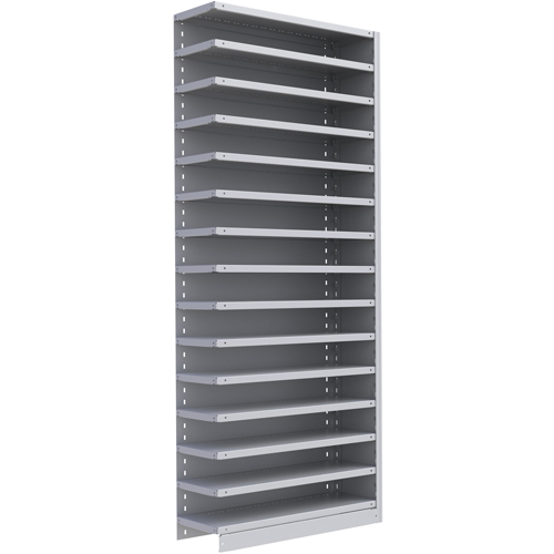 Metalware RK350 Interlok Shelving Unit, Steel, Boltless, 800 lbs. Capacity, 36" W x 88" H x 12" D
