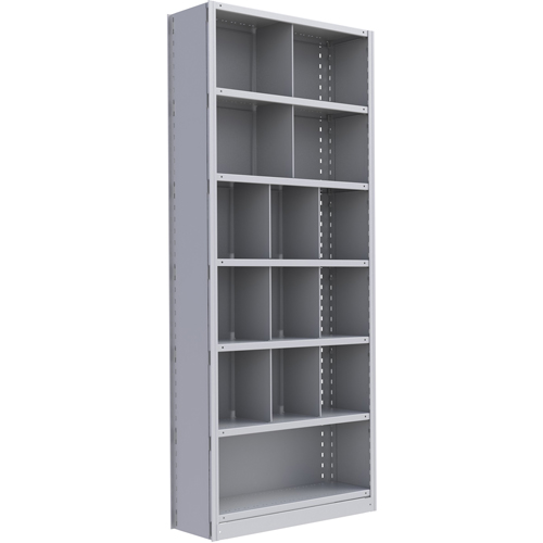 Metalware RK363 Interlok Shelving Unit, Steel, Boltless, 800 lbs. Capacity, 36" W x 88" H x 12" D