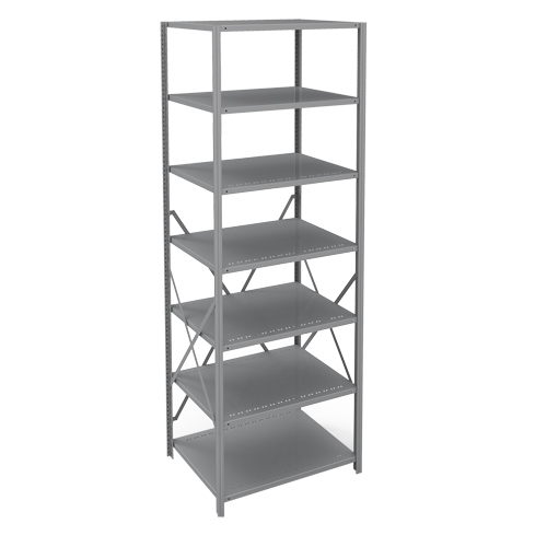 Metalware RK393 &eacute;l&eacute;ment de rayonnage Interlok, Acier, Sans boulons, De base, 36" la x 100" h x 24" p