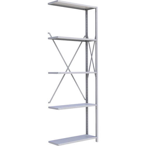 Metalware RK428 Interlok Shelving Unit, Steel, Boltless, 800 lbs. Capacity, 36" W x 100" H x 24" D