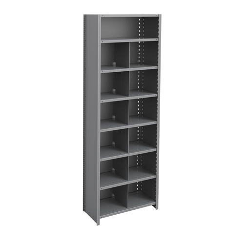 Metalware RK455 Interlok Shelving Unit, Steel, Boltless, 800 lbs. Capacity, 36" W x 100" H x 12" D